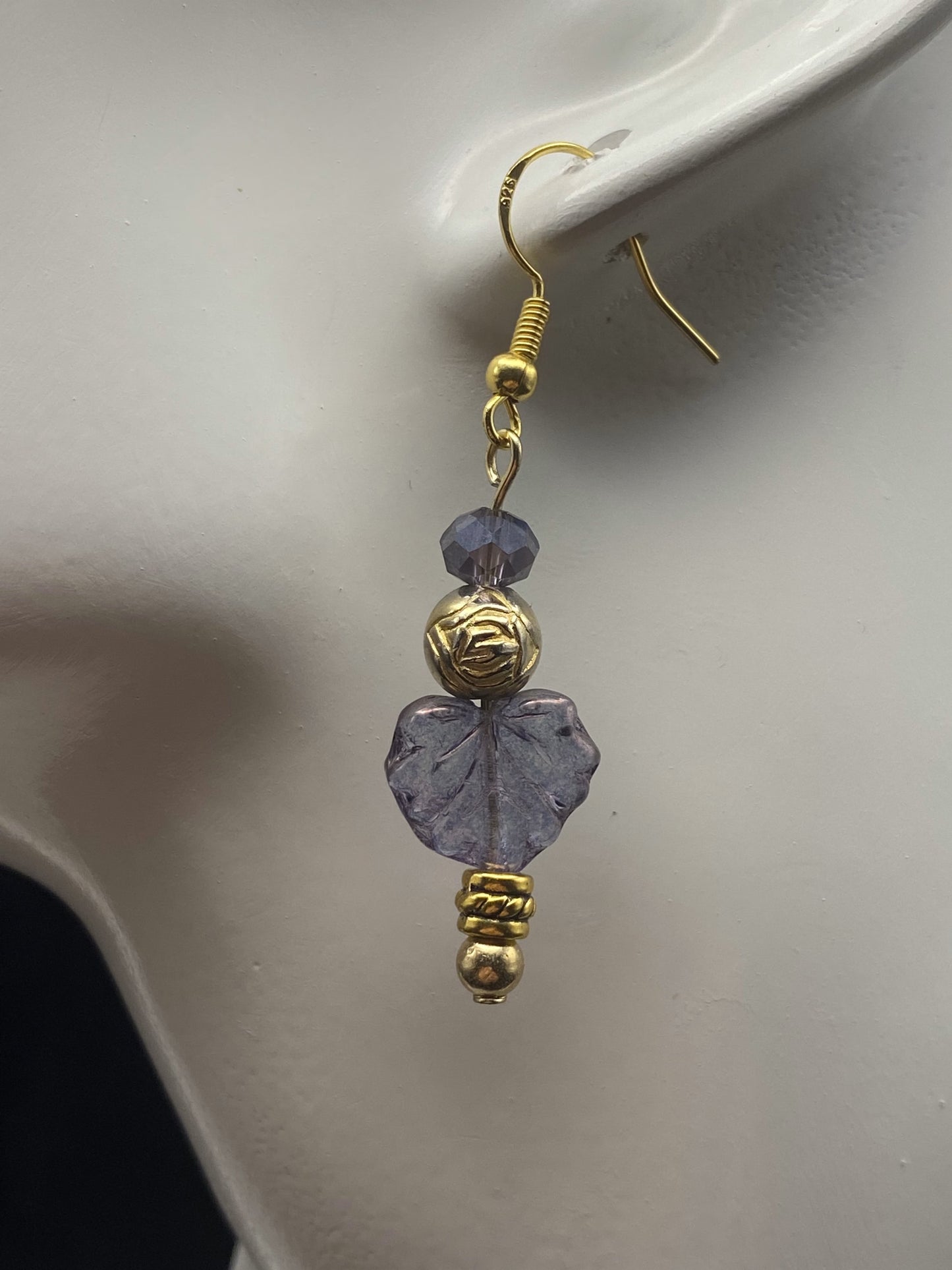 Gilded Lavender Leaves